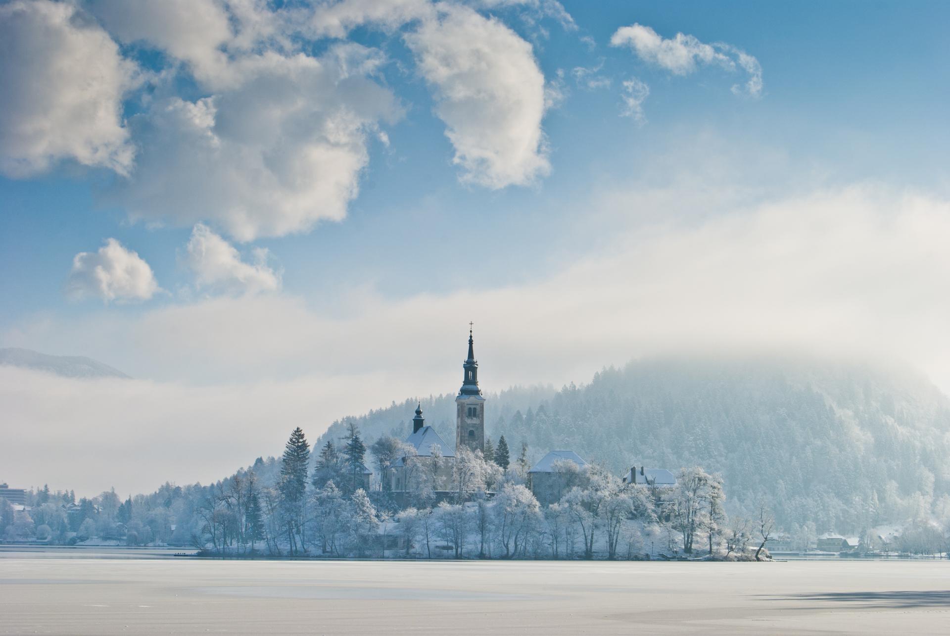 Lake Bled church