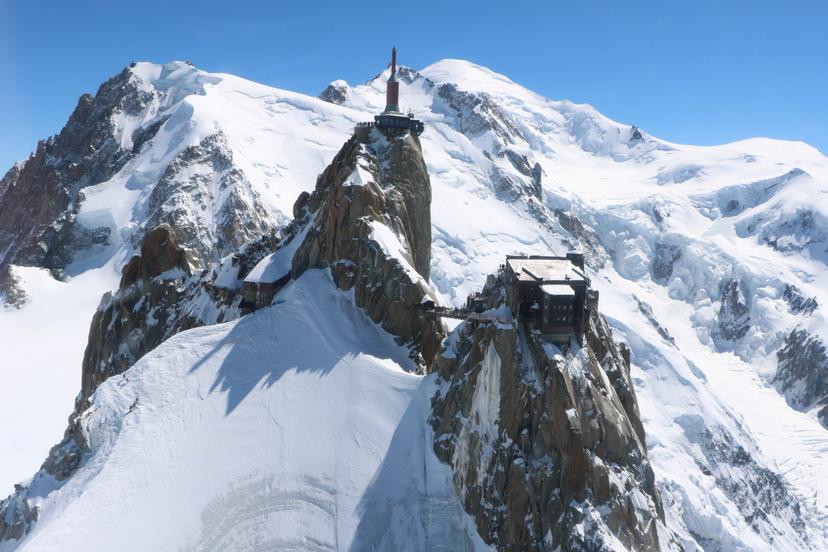 Aguille du midi from afar