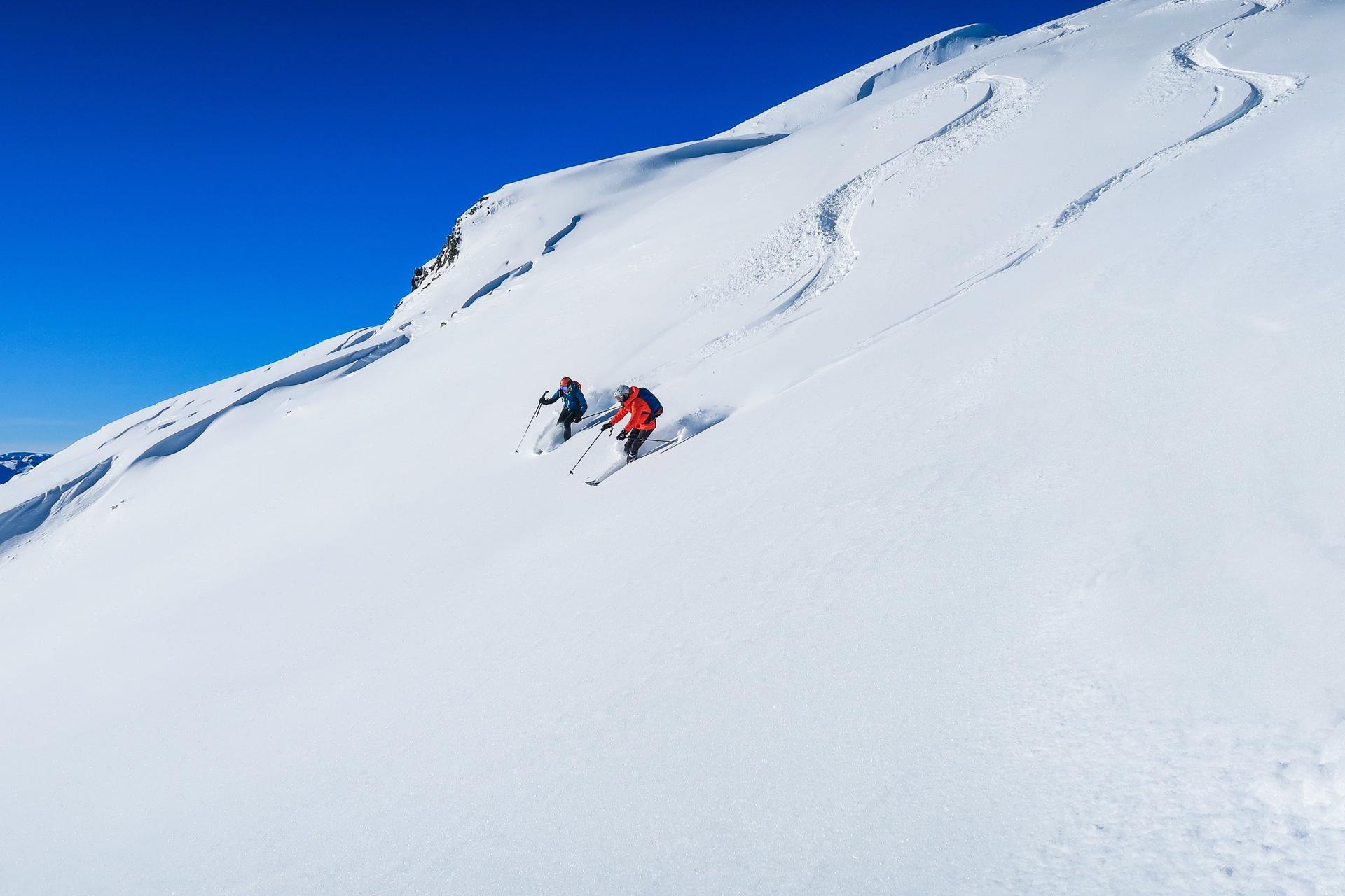 Off-piste skiing