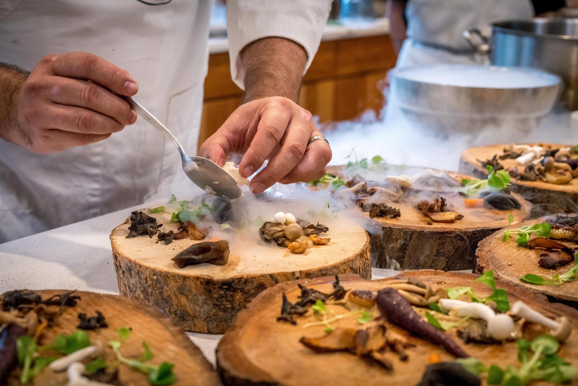 Chef serves up gourmet food 