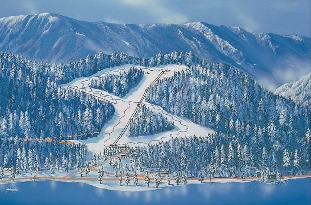 Bled ski map